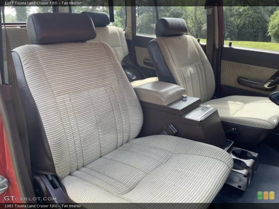 Tan Interior Front Seat for the 1983 Toyota Land Cruiser FJ60 #145553588