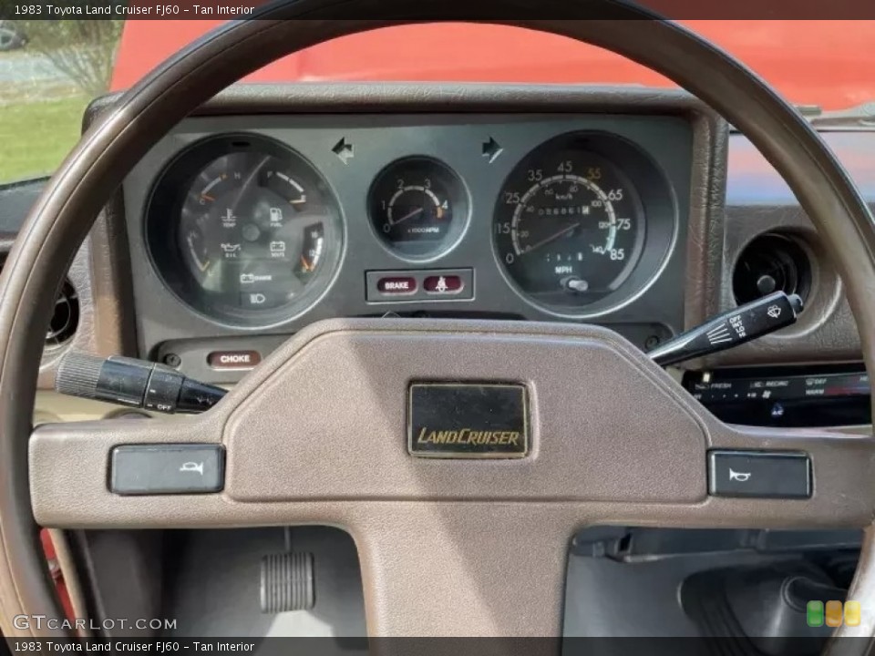 Tan Interior Steering Wheel for the 1983 Toyota Land Cruiser FJ60 #145553618