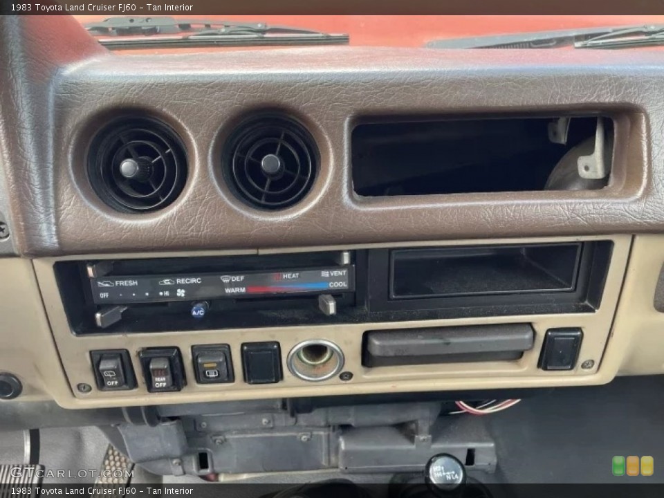 Tan Interior Controls for the 1983 Toyota Land Cruiser FJ60 #145553633