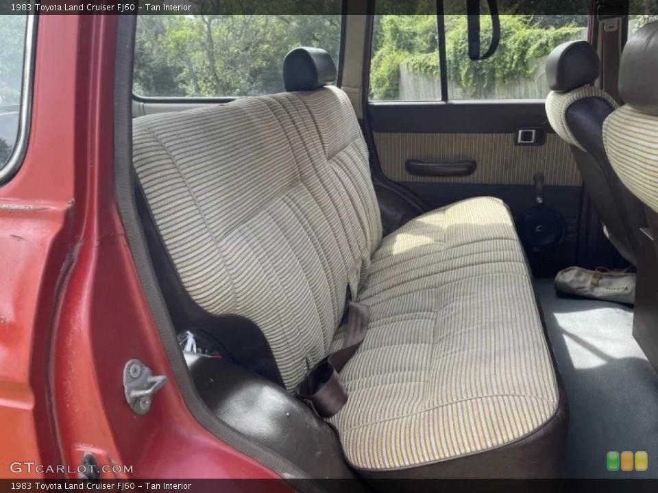 Tan Interior Rear Seat for the 1983 Toyota Land Cruiser FJ60 #145553708