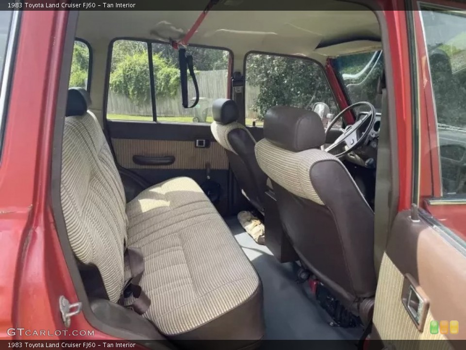 Tan Interior Rear Seat for the 1983 Toyota Land Cruiser FJ60 #145553717