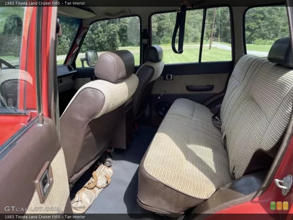 Tan Interior Rear Seat for the 1983 Toyota Land Cruiser FJ60 #145553723
