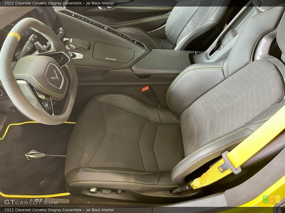 Jet Black Interior Front Seat for the 2022 Chevrolet Corvette Stingray Convertible #145554131