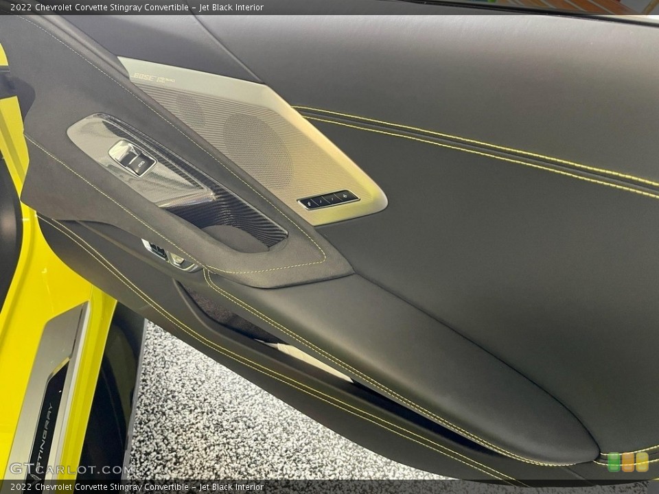 Jet Black Interior Door Panel for the 2022 Chevrolet Corvette Stingray Convertible #145554140