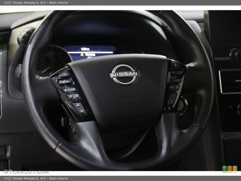 Black Interior Steering Wheel for the 2022 Nissan Armada SL 4x4 #145554482