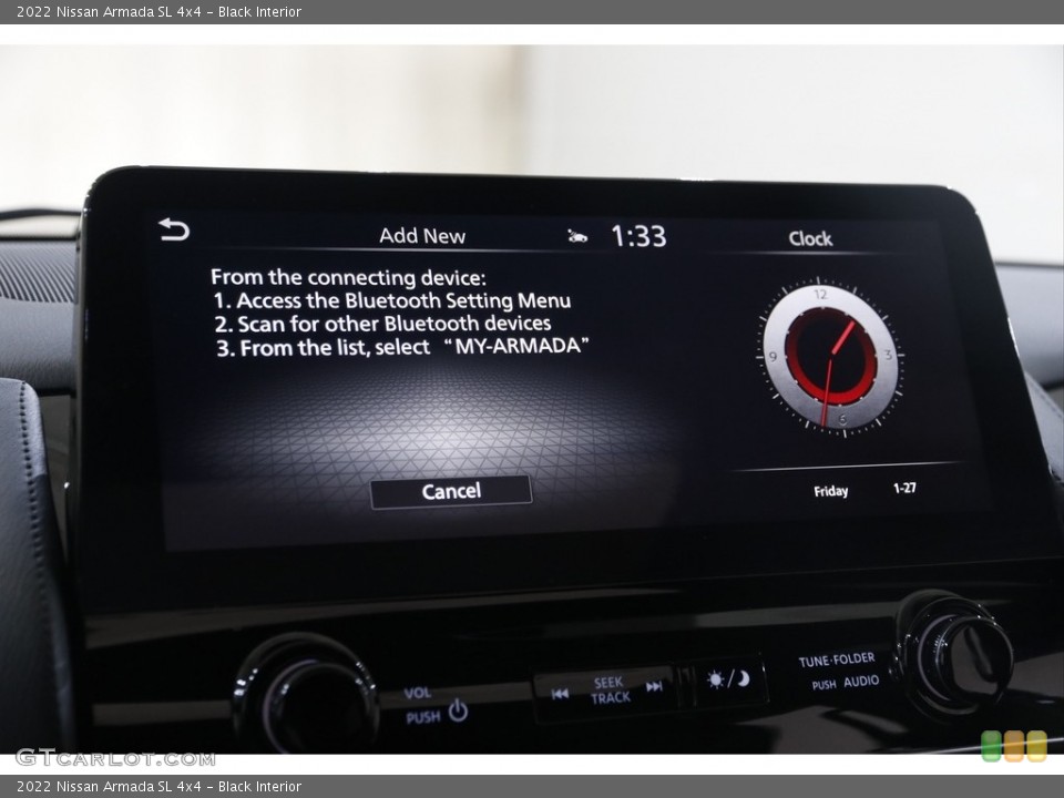 Black Interior Controls for the 2022 Nissan Armada SL 4x4 #145554494