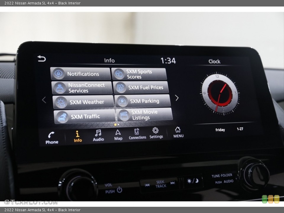Black Interior Controls for the 2022 Nissan Armada SL 4x4 #145554497