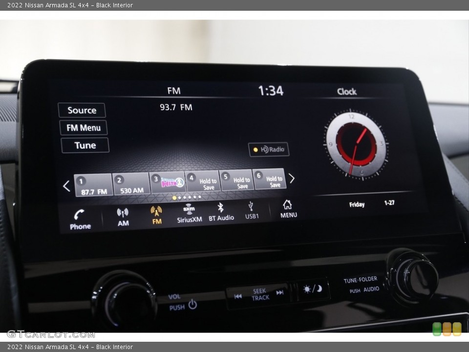 Black Interior Controls for the 2022 Nissan Armada SL 4x4 #145554500