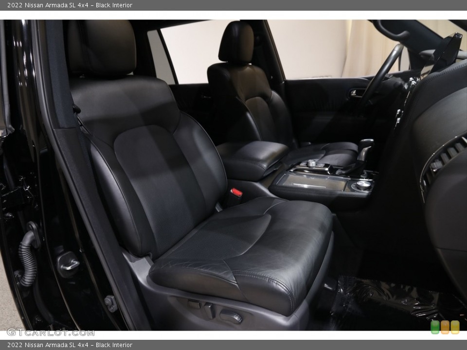 Black Interior Front Seat for the 2022 Nissan Armada SL 4x4 #145554524