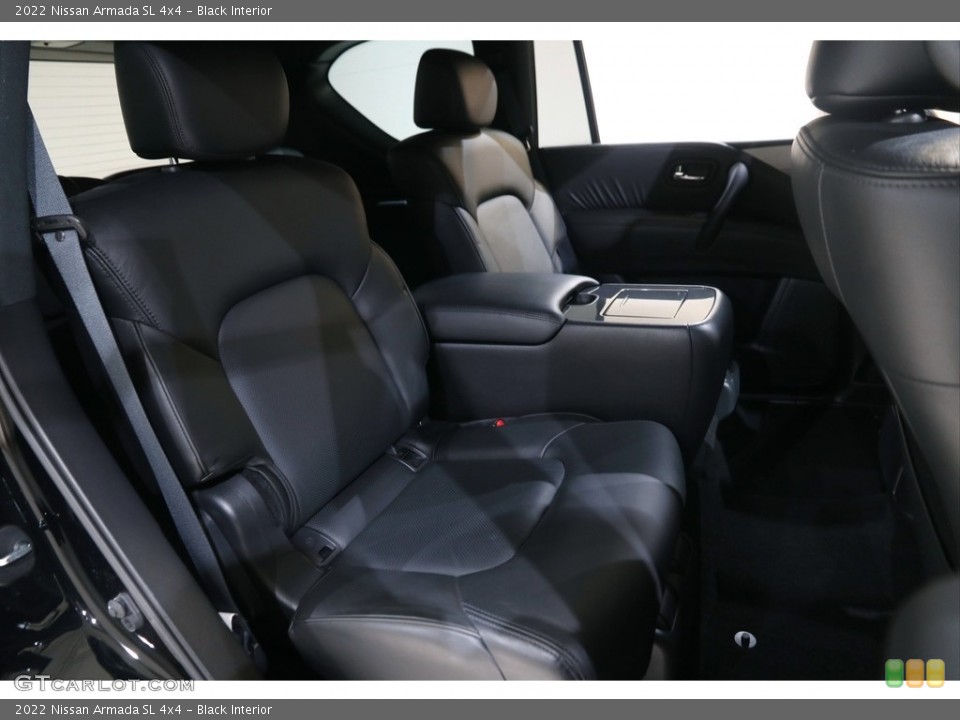 Black Interior Rear Seat for the 2022 Nissan Armada SL 4x4 #145554527