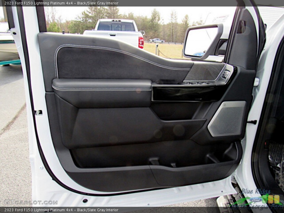 Black/Slate Gray Interior Door Panel for the 2023 Ford F150 Lightning Platinum 4x4 #145555306