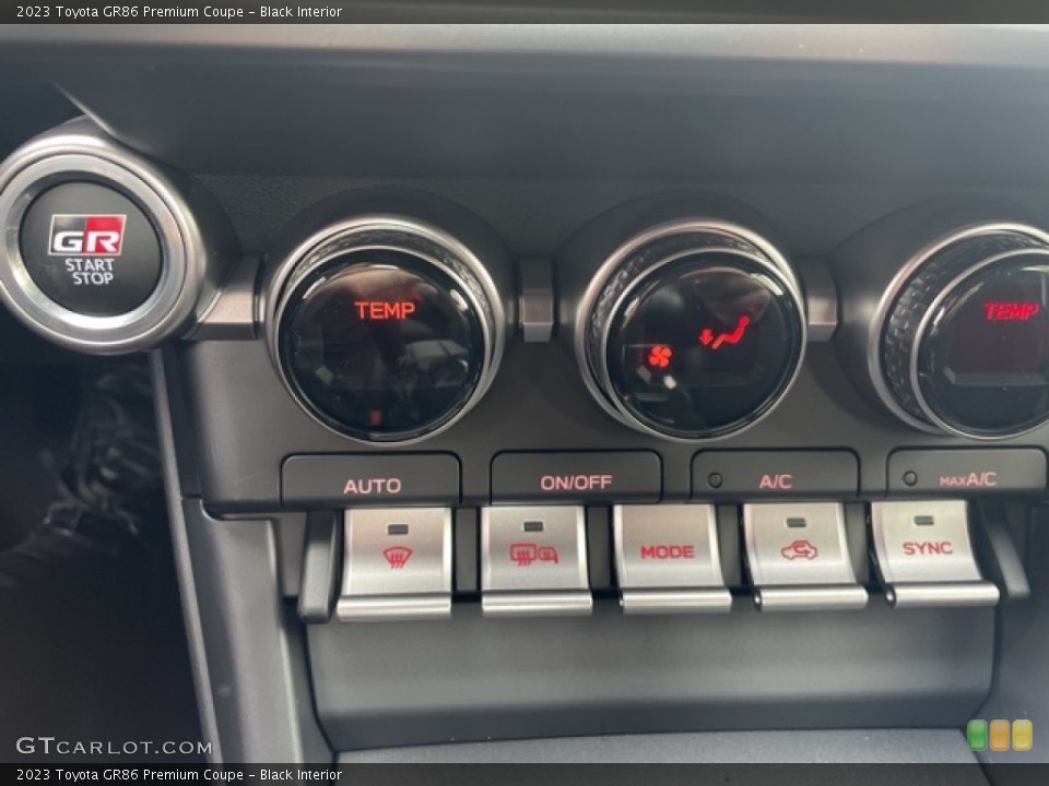 Black Interior Controls for the 2023 Toyota GR86 Premium Coupe #145556798