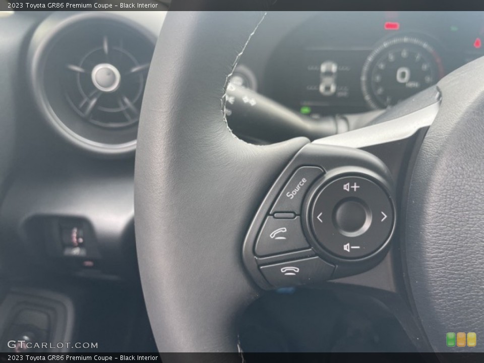 Black Interior Steering Wheel for the 2023 Toyota GR86 Premium Coupe #145556810