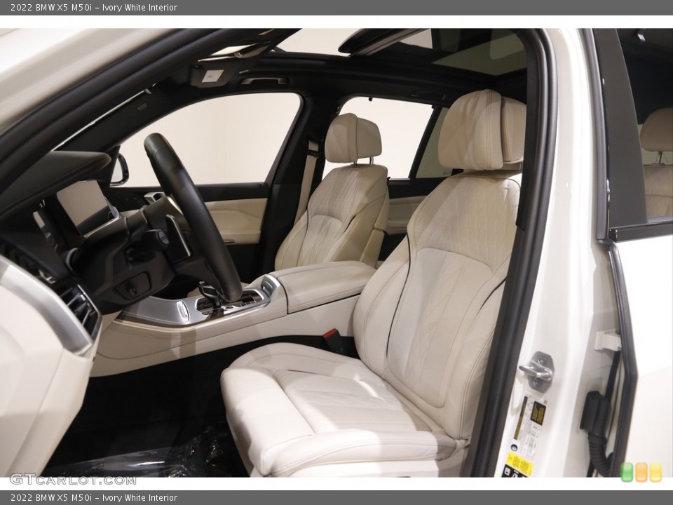 Ivory White Interior Front Seat for the 2022 BMW X5 M50i #145557278