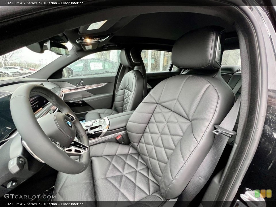 Black Interior Front Seat for the 2023 BMW 7 Series 740i Sedan #145557875