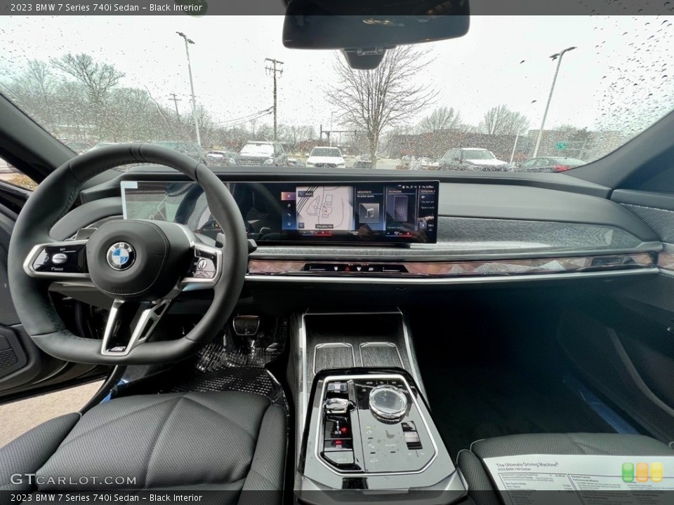 Black Interior Dashboard for the 2023 BMW 7 Series 740i Sedan #145557926