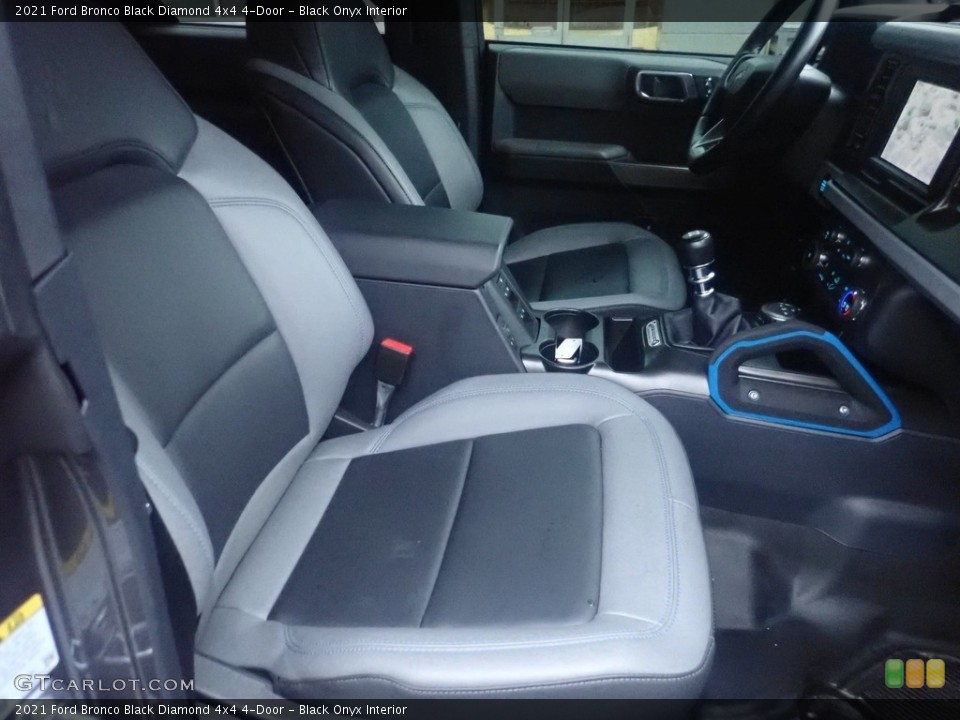 Black Onyx Interior Front Seat for the 2021 Ford Bronco Black Diamond 4x4 4-Door #145559369
