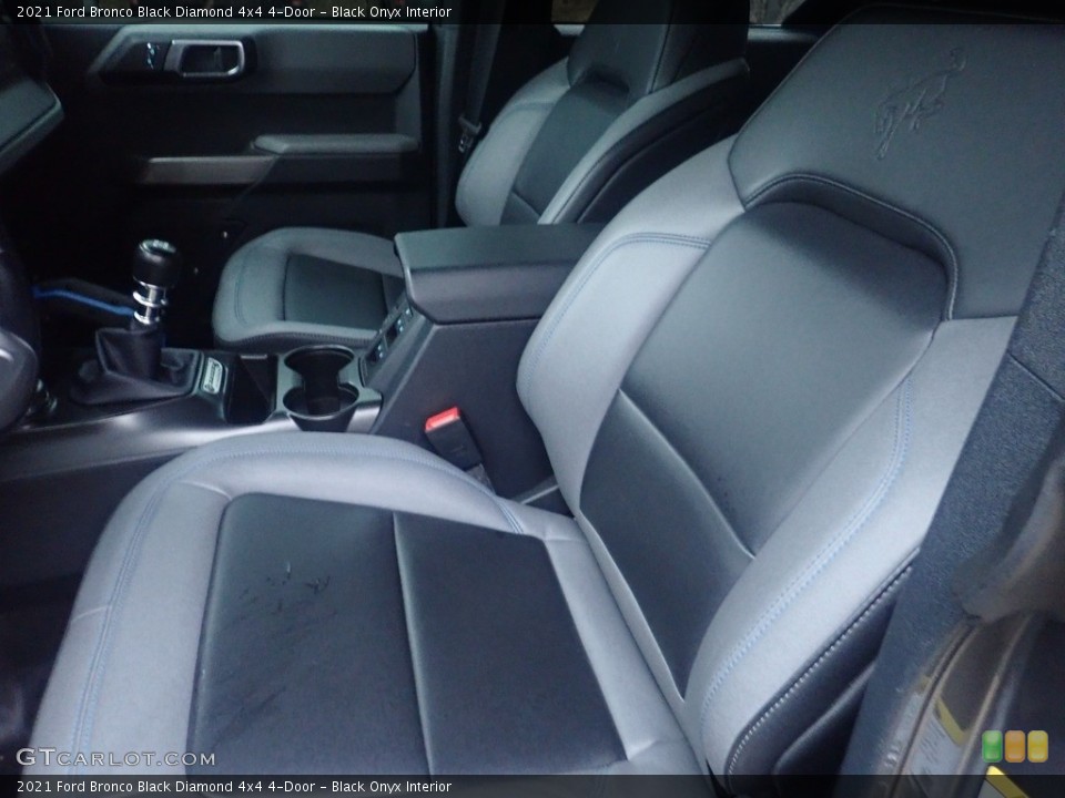 Black Onyx Interior Front Seat for the 2021 Ford Bronco Black Diamond 4x4 4-Door #145559507