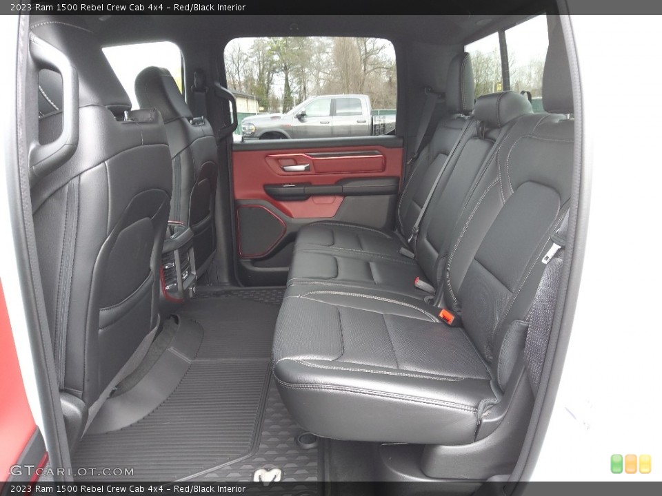Red/Black Interior Rear Seat for the 2023 Ram 1500 Rebel Crew Cab 4x4 #145560617
