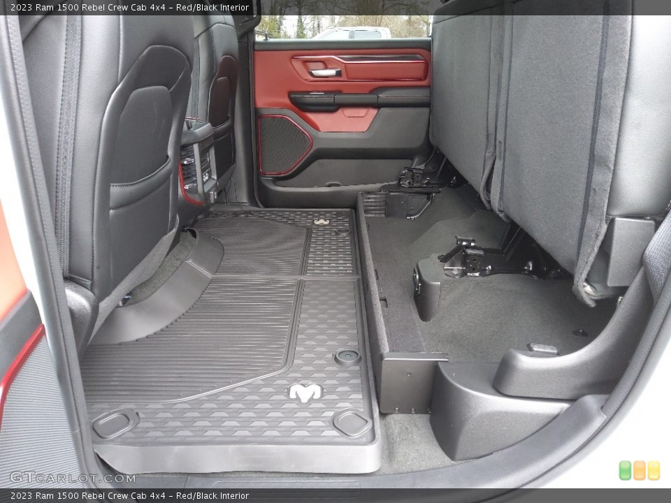 Red/Black Interior Rear Seat for the 2023 Ram 1500 Rebel Crew Cab 4x4 #145560638