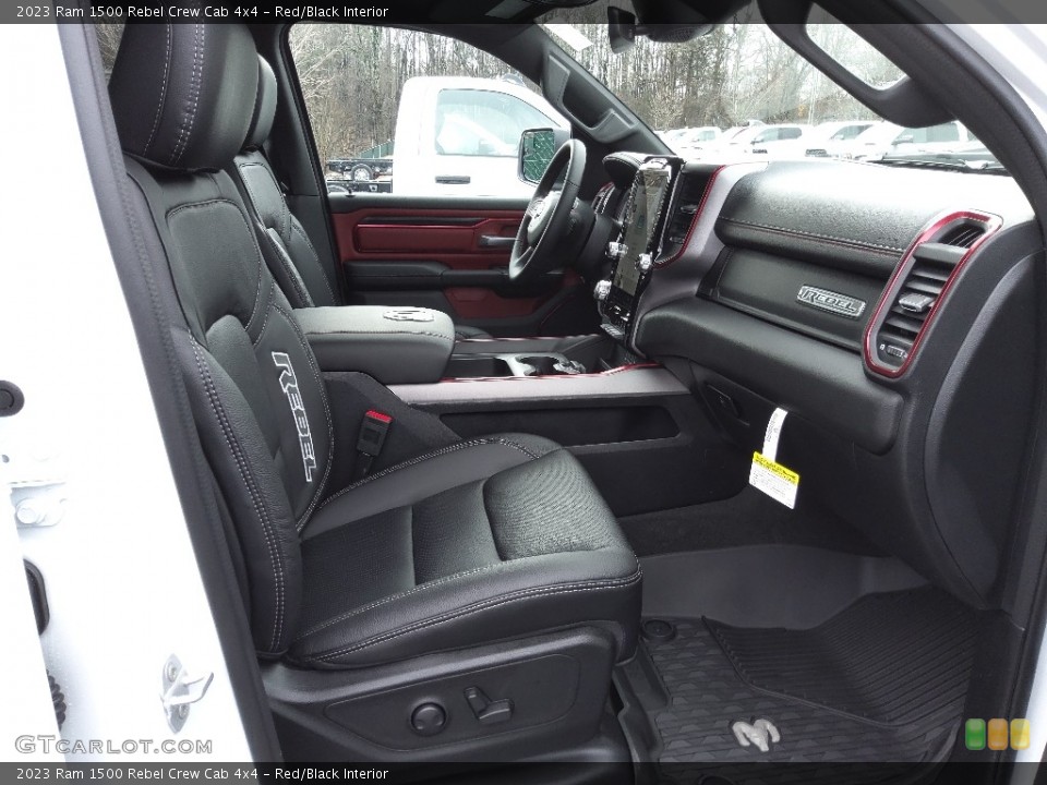 Red/Black Interior Front Seat for the 2023 Ram 1500 Rebel Crew Cab 4x4 #145560680