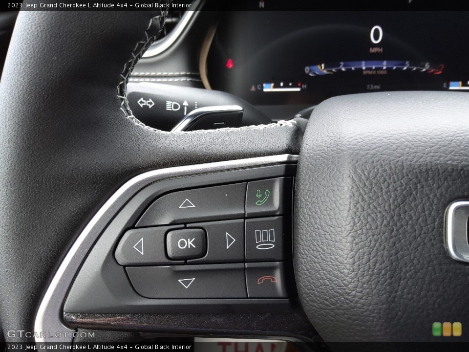 Global Black Interior Steering Wheel for the 2023 Jeep Grand Cherokee L Altitude 4x4 #145561322
