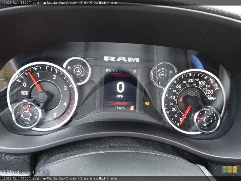 Diesel Gray/Black Interior Gauges for the 2023 Ram 5500 Tradesman Regular Cab Chassis #145561820