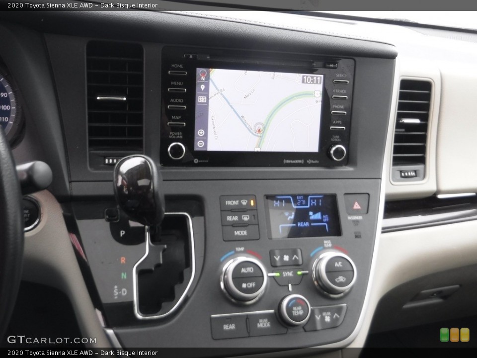 Dark Bisque Interior Controls for the 2020 Toyota Sienna XLE AWD #145563044