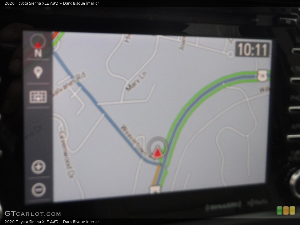 Dark Bisque Interior Navigation for the 2020 Toyota Sienna XLE AWD #145563086