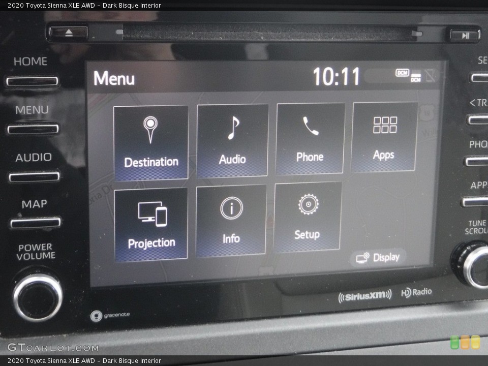 Dark Bisque Interior Controls for the 2020 Toyota Sienna XLE AWD #145563152