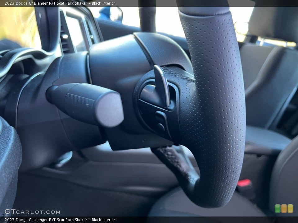 Black Interior Steering Wheel for the 2023 Dodge Challenger R/T Scat Pack Shaker #145565450