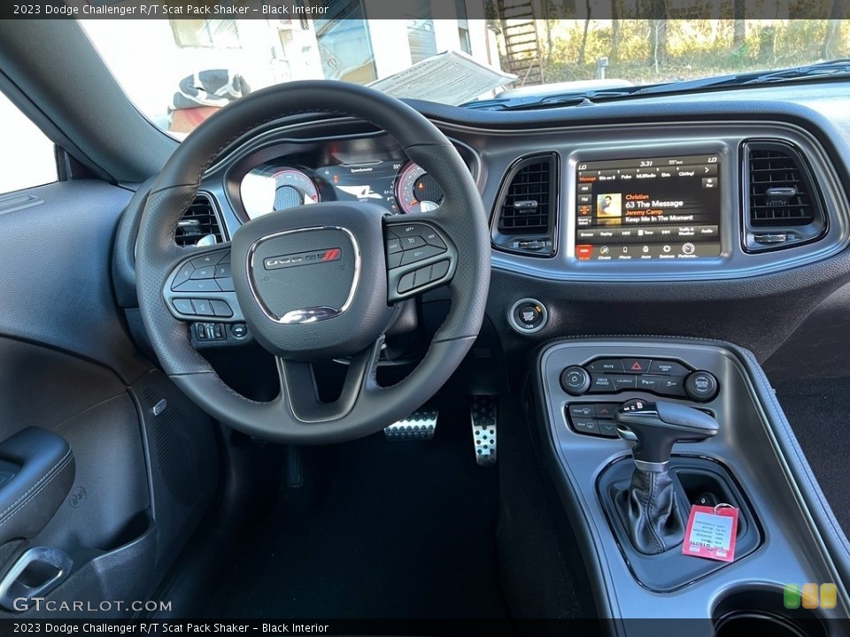 Black Interior Dashboard for the 2023 Dodge Challenger R/T Scat Pack Shaker #145565573