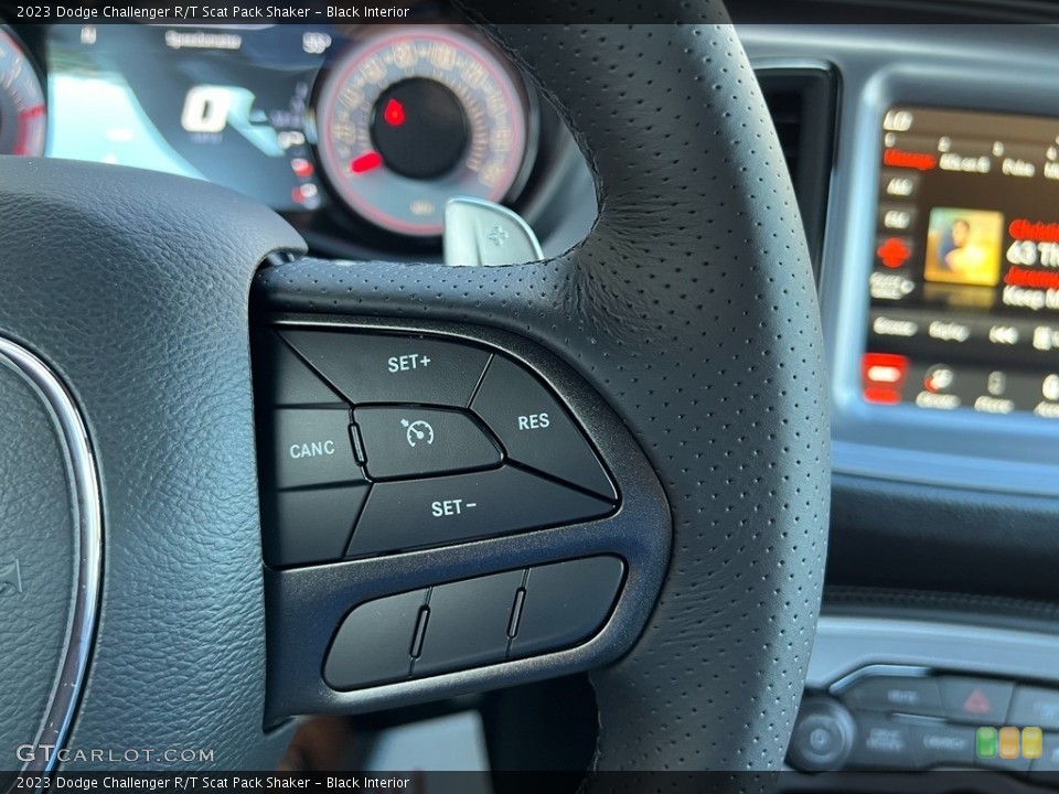 Black Interior Steering Wheel for the 2023 Dodge Challenger R/T Scat Pack Shaker #145565630