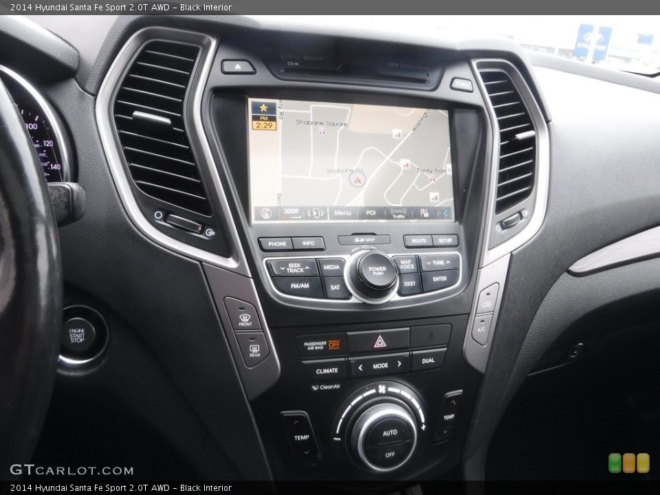Black Interior Controls for the 2014 Hyundai Santa Fe Sport 2.0T AWD #145565744