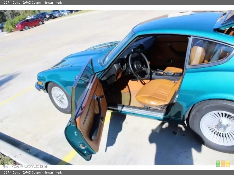 Brown Interior Front Seat for the 1974 Datsun 260Z Coupe #145566092