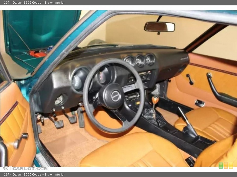 Brown Interior Photo for the 1974 Datsun 260Z Coupe #145566107