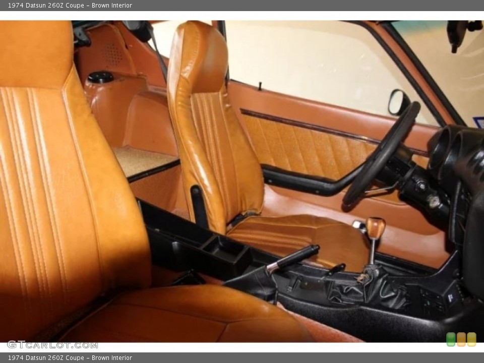Brown 1974 Datsun 260Z Interiors