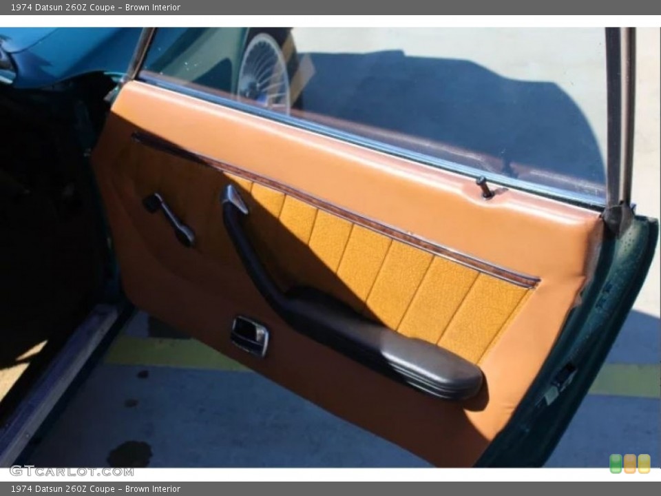 Brown Interior Door Panel for the 1974 Datsun 260Z Coupe #145566266