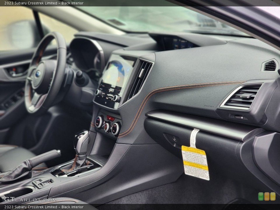Black Interior Dashboard for the 2023 Subaru Crosstrek Limited #145567223