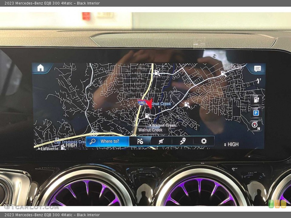 Black Interior Navigation for the 2023 Mercedes-Benz EQB 300 4Matic #145568910