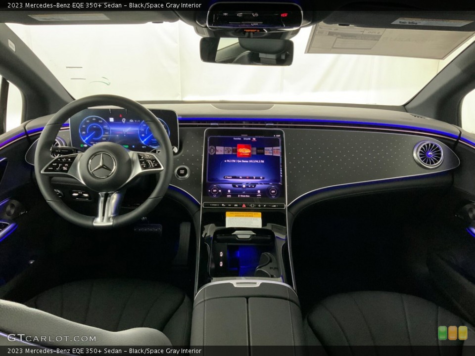 Black/Space Gray Interior Dashboard for the 2023 Mercedes-Benz EQE 350+ Sedan #145569357