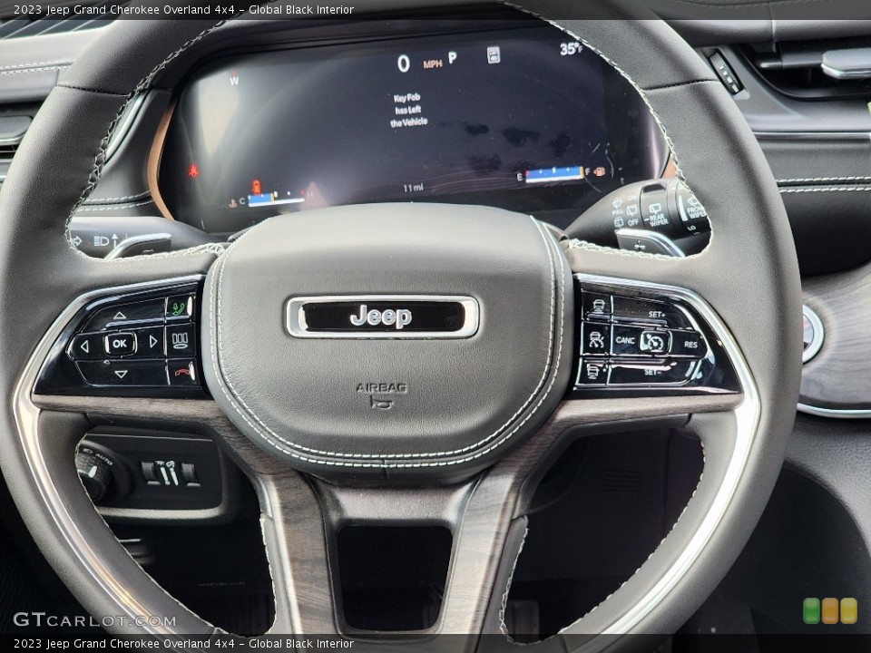 Global Black Interior Steering Wheel for the 2023 Jeep Grand Cherokee Overland 4x4 #145569401
