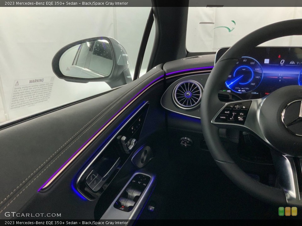 Black/Space Gray Interior Steering Wheel for the 2023 Mercedes-Benz EQE 350+ Sedan #145569414