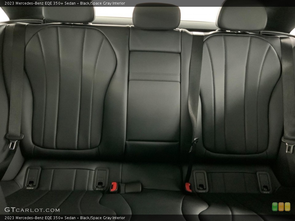 Black/Space Gray Interior Rear Seat for the 2023 Mercedes-Benz EQE 350+ Sedan #145569531