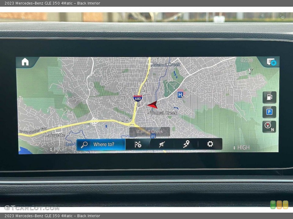 Black Interior Navigation for the 2023 Mercedes-Benz GLE 350 4Matic #145570011