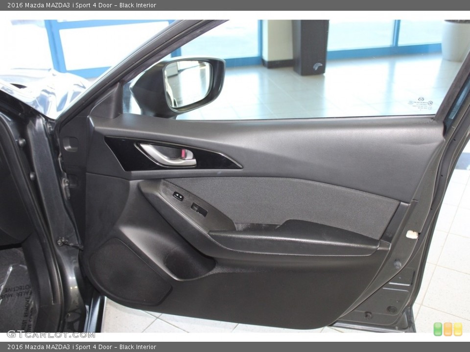 Black Interior Door Panel for the 2016 Mazda MAZDA3 i Sport 4 Door #145570020