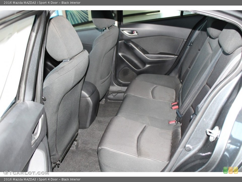 Black Interior Rear Seat for the 2016 Mazda MAZDA3 i Sport 4 Door #145570253