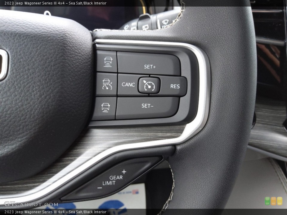 Sea Salt/Black Interior Steering Wheel for the 2023 Jeep Wagoneer Series III 4x4 #145570617