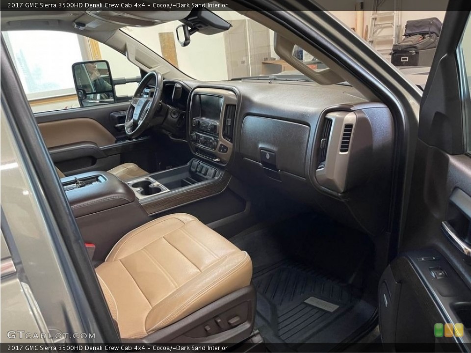 Cocoa/­Dark Sand Interior Front Seat for the 2017 GMC Sierra 3500HD Denali Crew Cab 4x4 #145570695