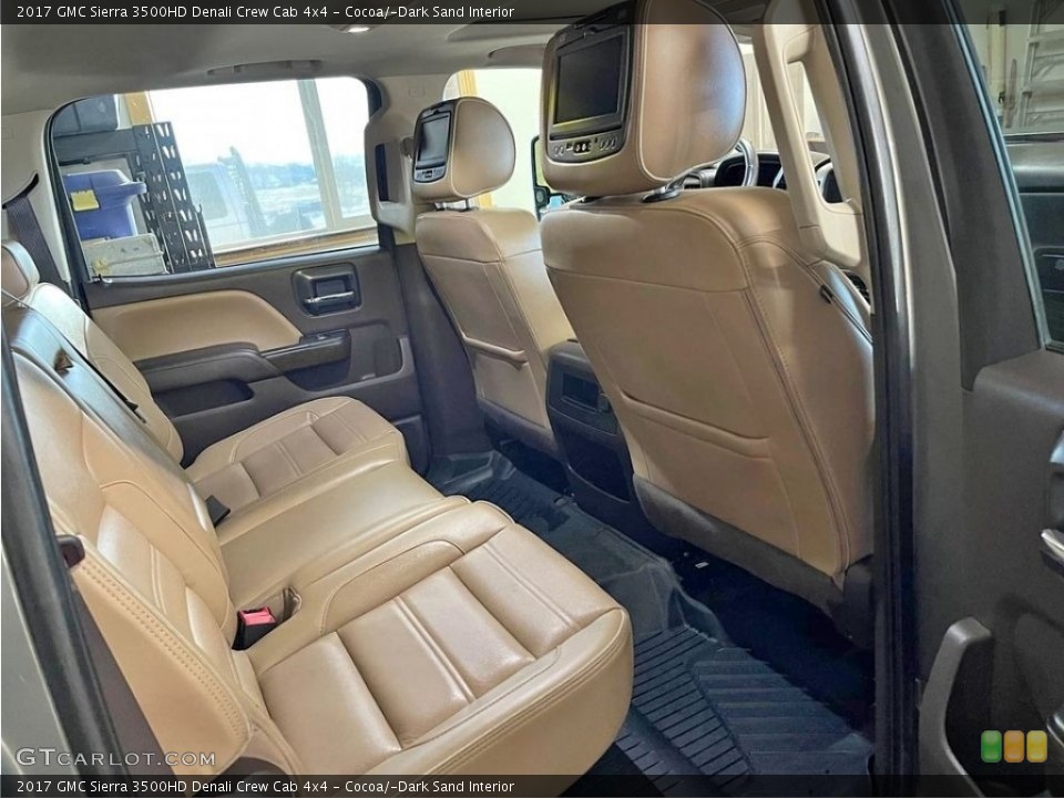 Cocoa/­Dark Sand Interior Rear Seat for the 2017 GMC Sierra 3500HD Denali Crew Cab 4x4 #145570767
